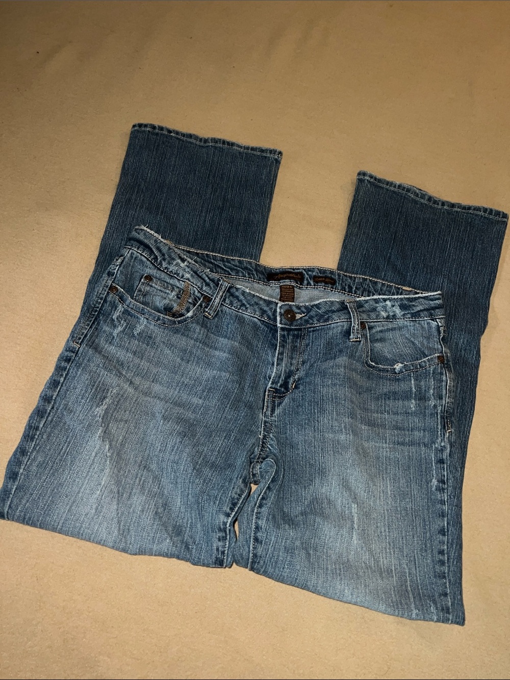Aeropostale Women's Boot Cut Denim Jeans - Medium Blue Wash size 11/12 S